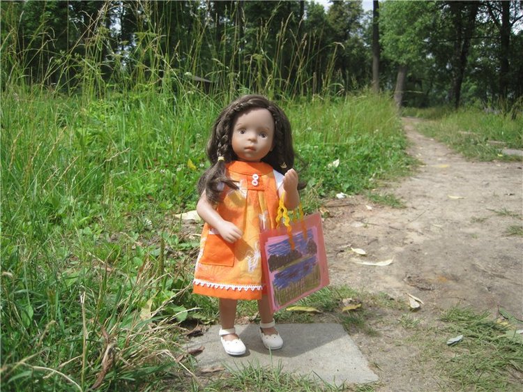 Моя маленькая художница. Кукла Kaethe Kruse Таточка | Бэйбики Моя маленькая художница. Кукла Kaethe Kruse Таточка