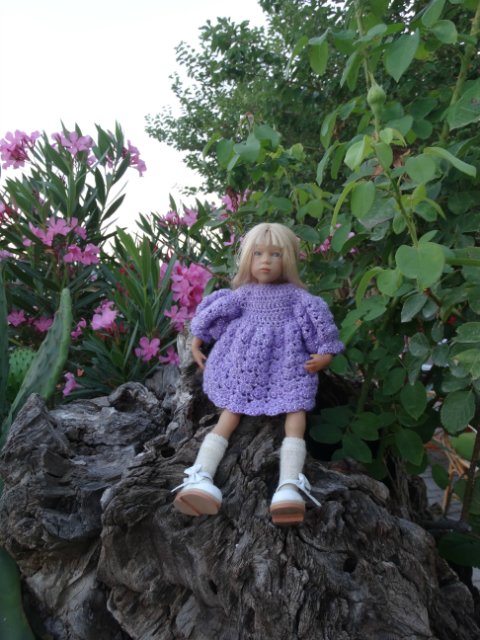 В сиреневых тонах — Одежда и обувь для кукол своими руками: фото