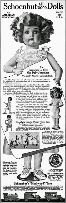 Куклы Albert Schoenhut (продолжение) | Бэйбики Куклы Albert Schoenhut (продолжение) (фото 6)