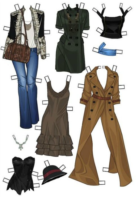 Такие милые бумажные куколки, хочу поделиться (фото 4)