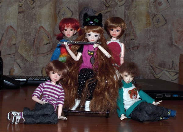 Девочка и флейта — Куклы и тела Obitsu (Обитсу): 1/6 (фото 4)