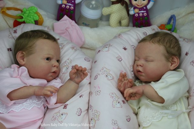 Близняшечки Ноа... Куколки реборн Виктории Вишни