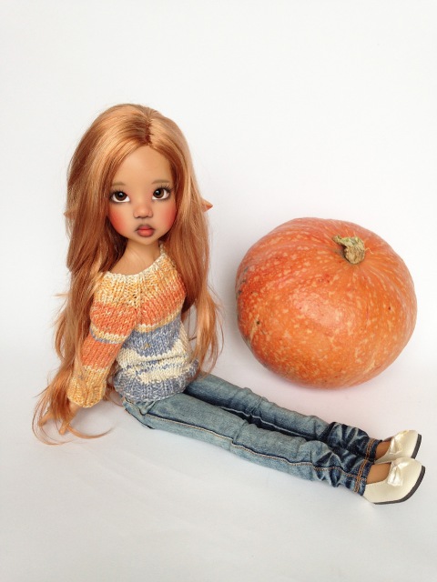 Оранжевое. Kaye Wiggs — Куклы Kaye Wiggs (Кайе Виггс): авторские BJD (БЖД) (фото 7)