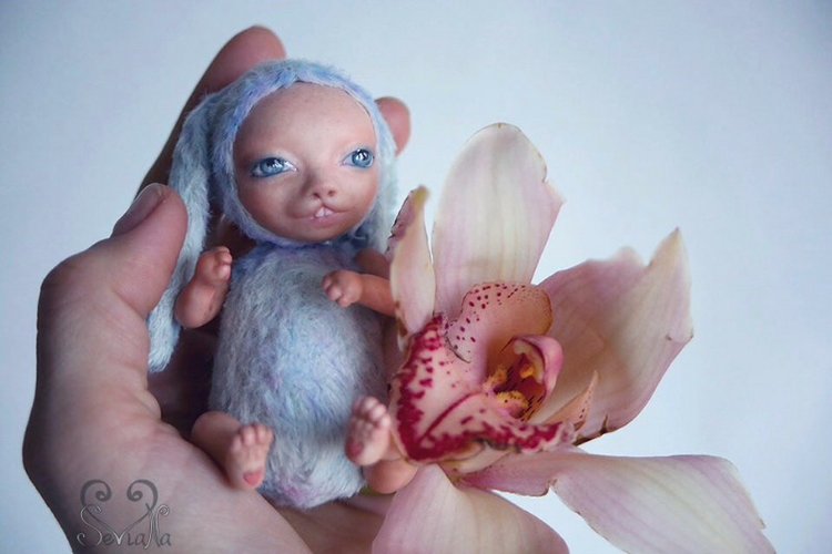 Авторская кукла-зая тедди долл Василиска от SeVlaNa (фото 2)