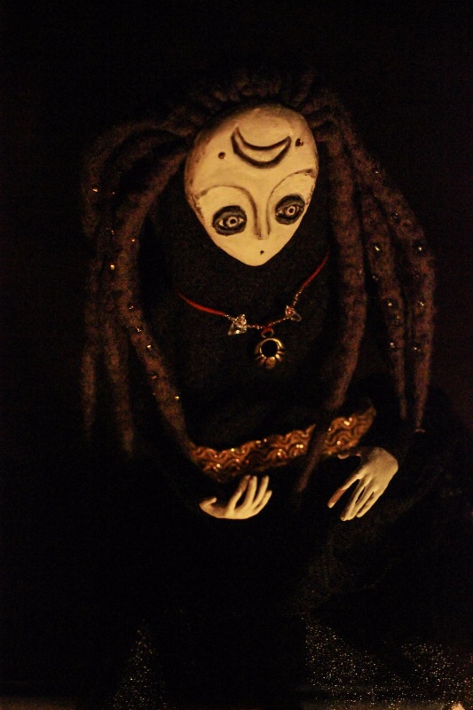 Ночная. Кукла в смешанной технике (фото 5)