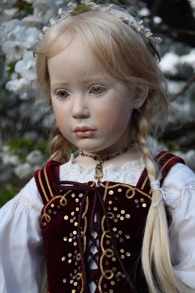 Процесс создания фарфоровых кукол - Джинн Гросс (Jeanne Gross). Часть восьмая - Национальный костюм