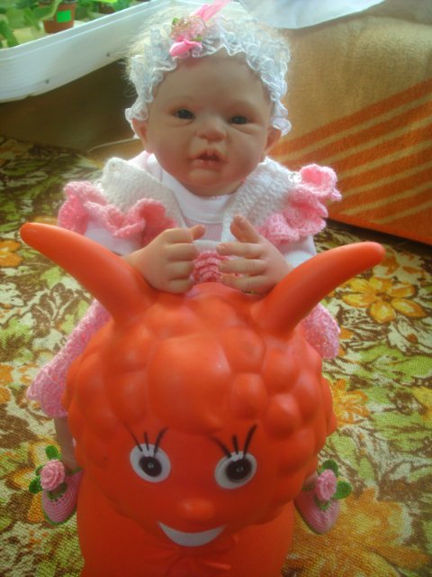 Моя малышка Снежинка дома! Реалистичная кукла реборн