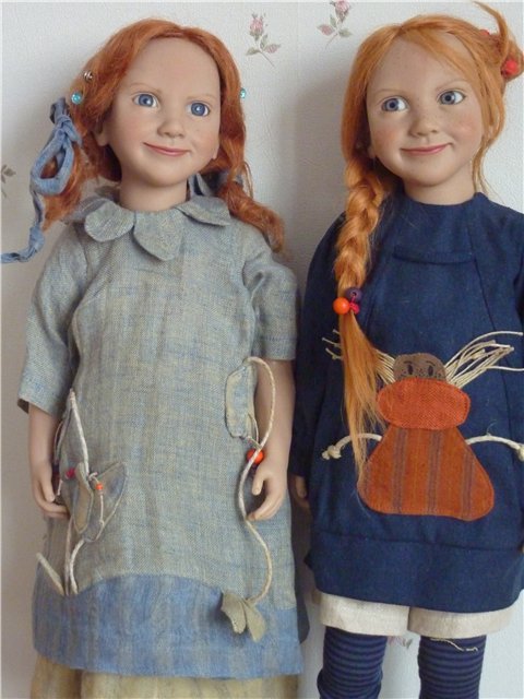 Три сестры. Тринти Trintje, Зора Zora и Селеста Celeste от Цвергназе Zwergnase. Коллекционные куклы