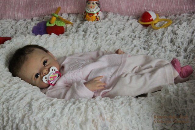 Девочка Кристочка... Куколка реборн Виктории Вишни (фото 10)