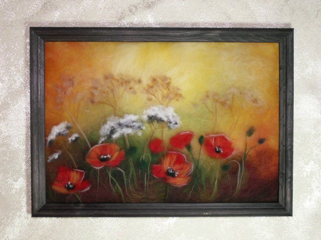 Картины из шерсти. Подборка