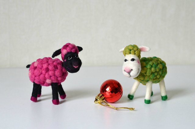 Овечки. Игрушка валянием своими руками (фото 7)