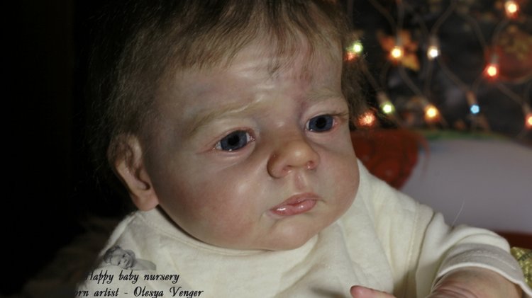 Моё предновогоднее чудо, моя Карлотта. Кукла реборн Олеси Венгер