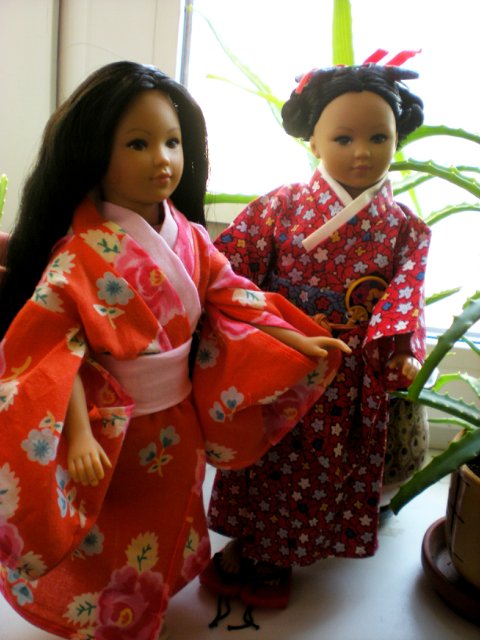 Амин линь и новое кимоно, куколки компании unimax дизайнер Heidi Ott