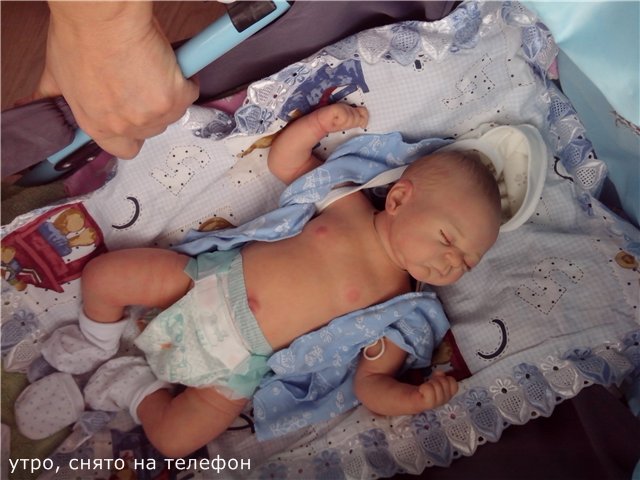 Маленький малыш реборн Андрейка, молд Жульен