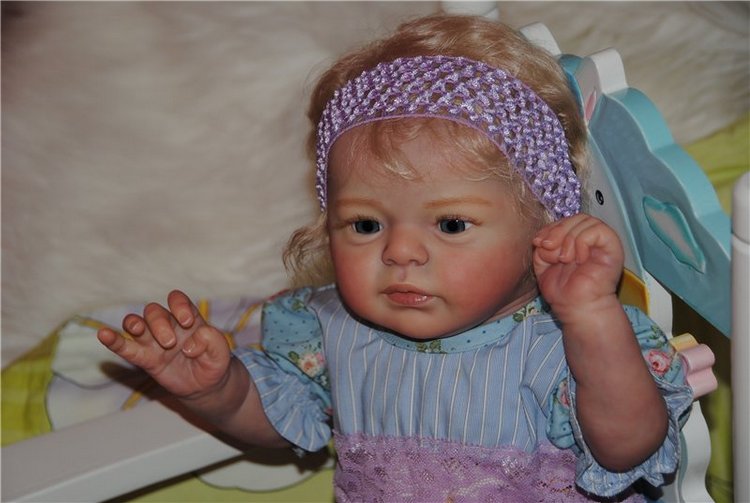 Белокурый котенок реборн Владочка (фото 10)