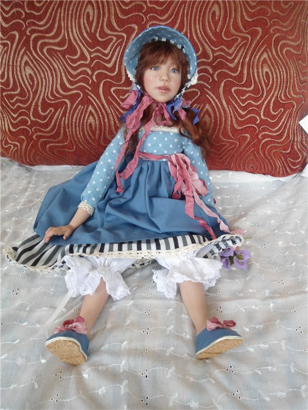 Моя первая авторская кукла - болтушка. Новенькие нового года (фото 9)