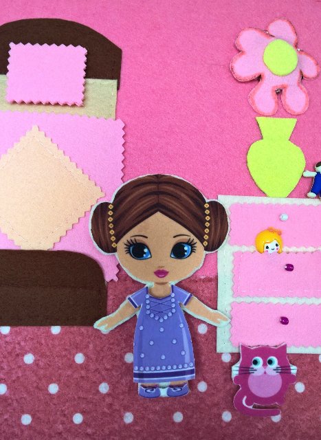 Кукла под подушкой, мамина любовь и кукольный домик-книжка для куклы из фетра | Бэйбики Кукла под подушкой, мамина любовь и кукольный домик-книжка для куклы из фетра