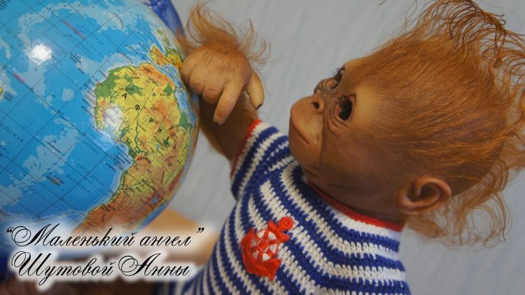 Орангутанчик Смайлик. Кукла-реборн Шутовой Анны