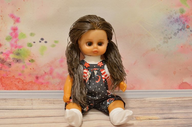 ООАК старенькой немочки — Ремонт кукол СССР и ГДР (немок): чернота