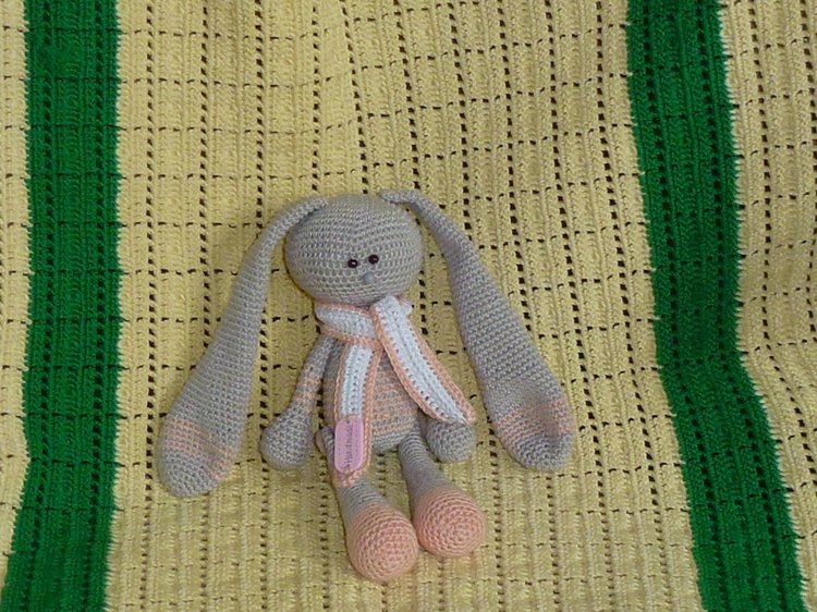 Авторский вязаный зайка амигуруми: Тимофей (фото 2)