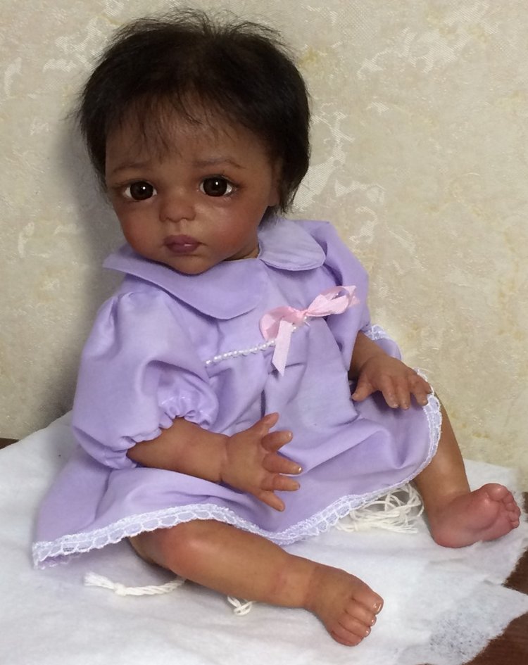 Малютка мулаточка. Кукла реборн Наталии Коноваловой