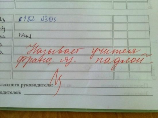 О веселом! Шедевры школьных дневников) Осторожно! очень смешно)