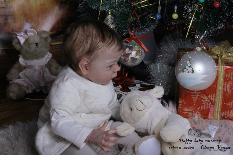 Моё предновогоднее чудо, моя Карлотта. Кукла реборн Олеси Венгер