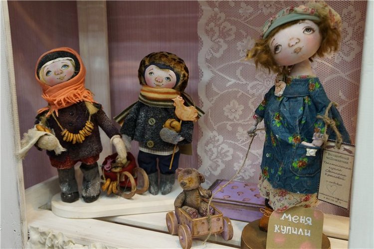 Выставка кукол на Тишинке. Moscow Fair 2015. Текстильные куклы