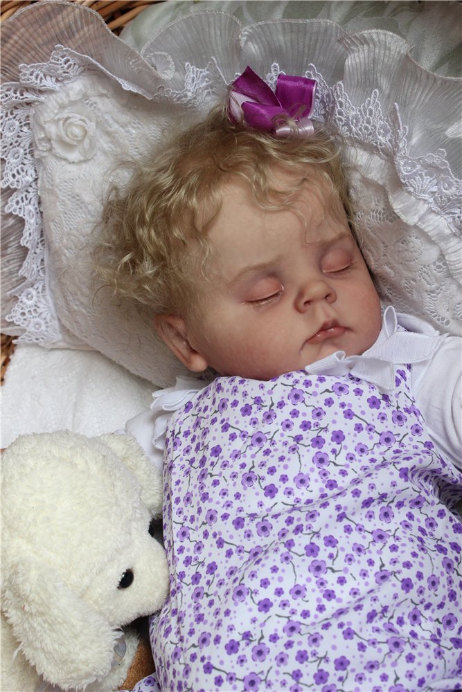 Пончик спит. Кукла реборн Преображенской Светланы