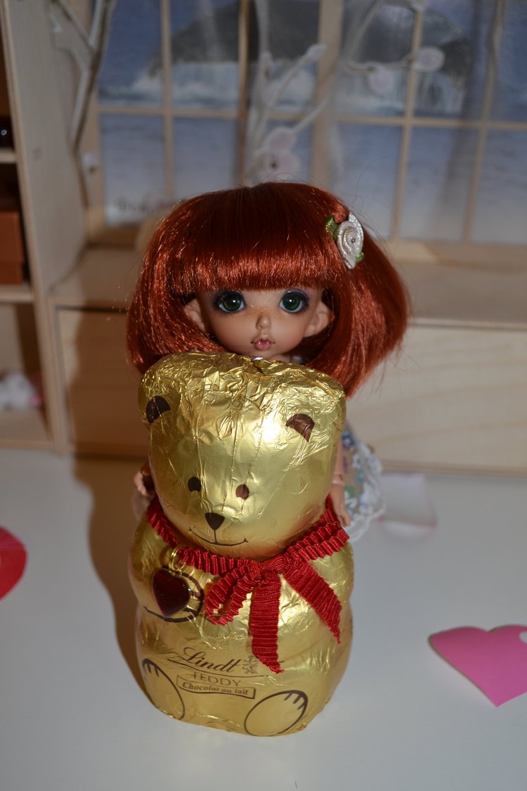 Сердца, цветы и шоколадный мишка (фото 8)