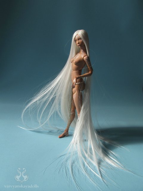 Шарнирная кукла Мизэ - белое солнце (фото 10)