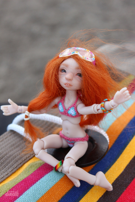 Как Фиби в отпуск съездила. Авторская бжд-мышка Лидии Снуль