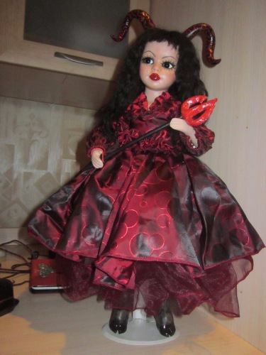 Переделка фарфоровой куклы (фото 9)