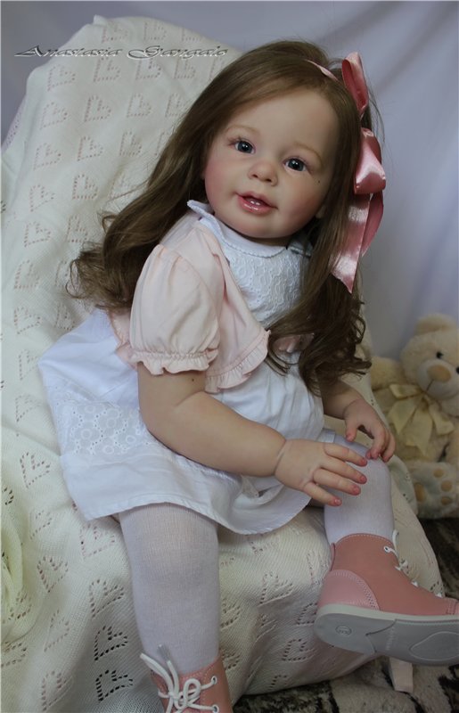 Поделись улыбкою своей.Стефания,кукла реборн Анастасии Гангало (фото 8)