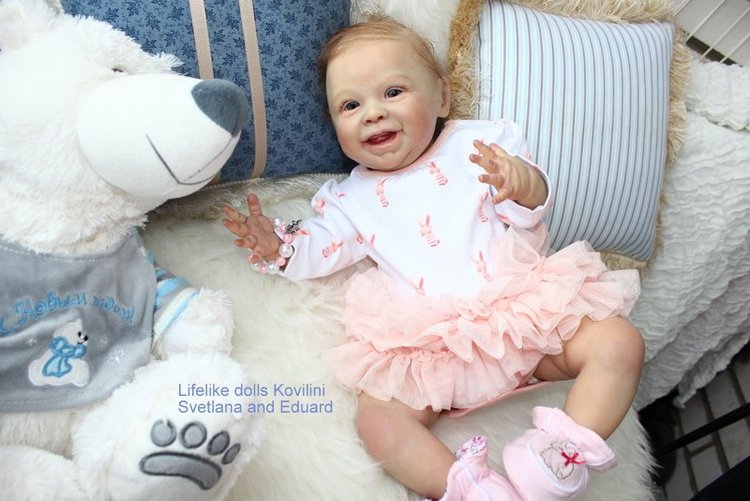 На щечке родинка, а в глазах любовь! Варенька - кукла реборн Ковылиных Светланы и Эдуарда (фото 10)