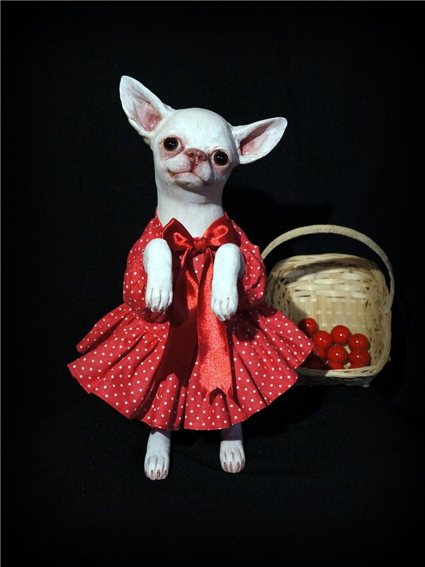 ООАК кукла Светланы Гришко. Собачка Манюня