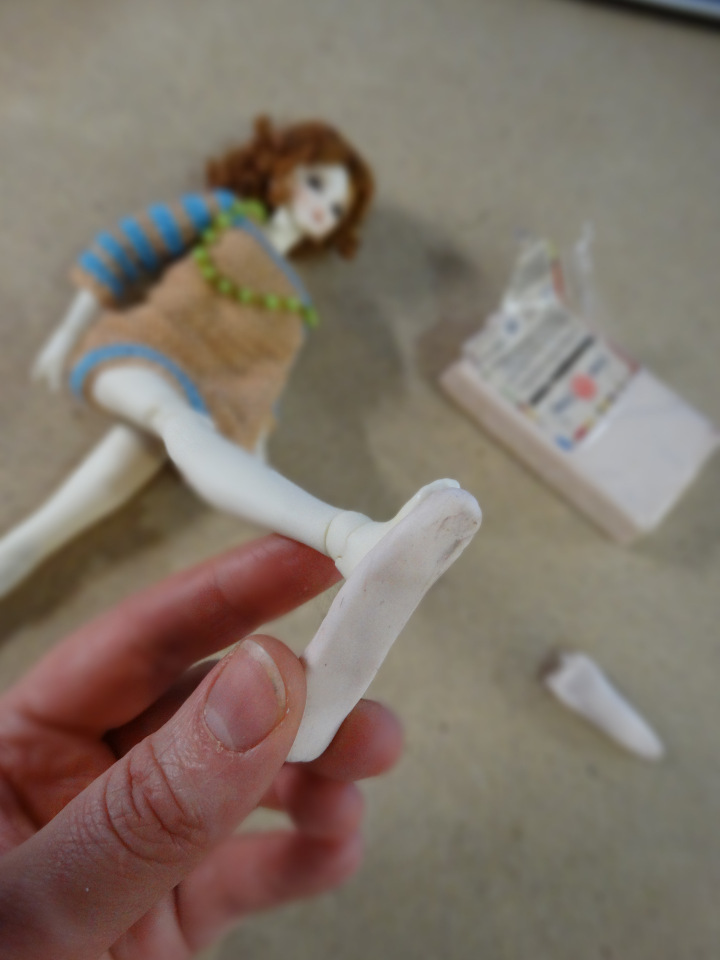 Туфельки из запекаемого пластика для кукол (фото 4)