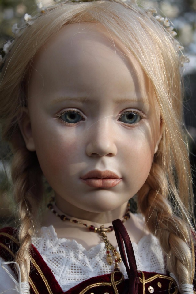 Процесс создания фарфоровых кукол - Джинн Гросс (Jeanne Gross). Часть восьмая - Национальный костюм