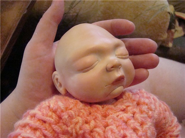 Сладкий, сахарный комочек....Кукла из пластика своими руками