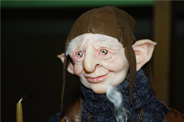 Посейдон и Добрый Гном. Авторские куклы из фимо (фото 6)