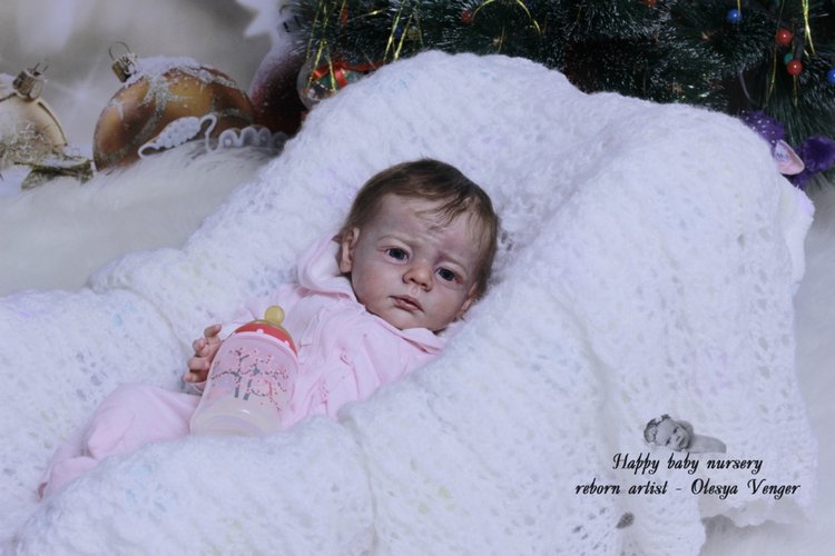 Моё предновогоднее чудо, моя Карлотта. Кукла реборн Олеси Венгер
