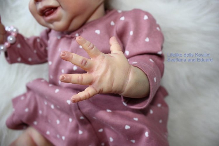 На щечке родинка, а в глазах любовь! Варенька - кукла реборн Ковылиных Светланы и Эдуарда