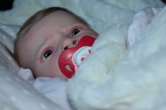 Маленькая кнопочка реборн Сабрина, художник Беспалова Жанна