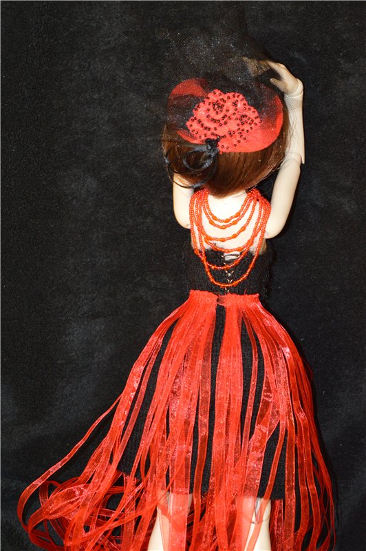 Черное и красное | Бэйбики Черное и красное — Одежда и обувь для кукол своими руками: фото