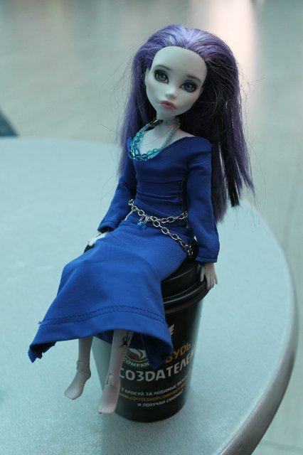 Моя новенькая - голова ooak Монстр Хай Спектра на теле Симба (фото 9)