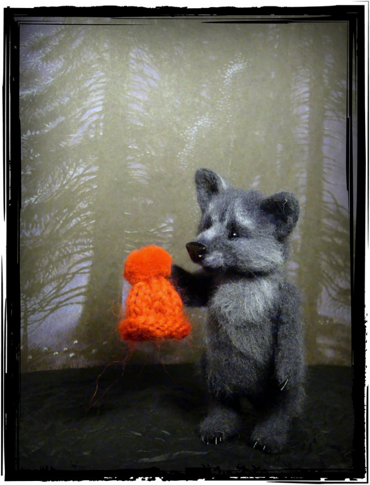 Про красную шапочку. Авторская игрушка валянием из шерсти Ольги Чернухо (фото 8)