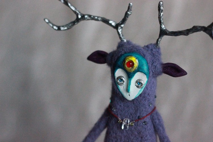 Kiyoshi - Тихий — Авторские куклы из шерсти (валяние): сухое (фото 2)