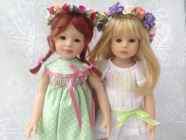 Девочки в веночках, куклы от H. Plusczok (фото 3)