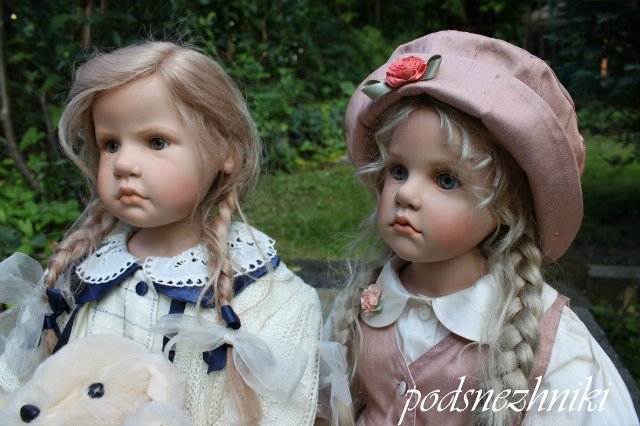 Летние девочки - редкие белокурые красавицы от Хильдегард Гюнцель для Walterhäuser Puppenmanufaktur