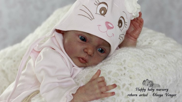 Моя милая златовласка Ева. Кукла реборн Олеси Венгер